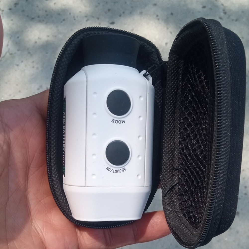 White Digital Rangefinder with Case